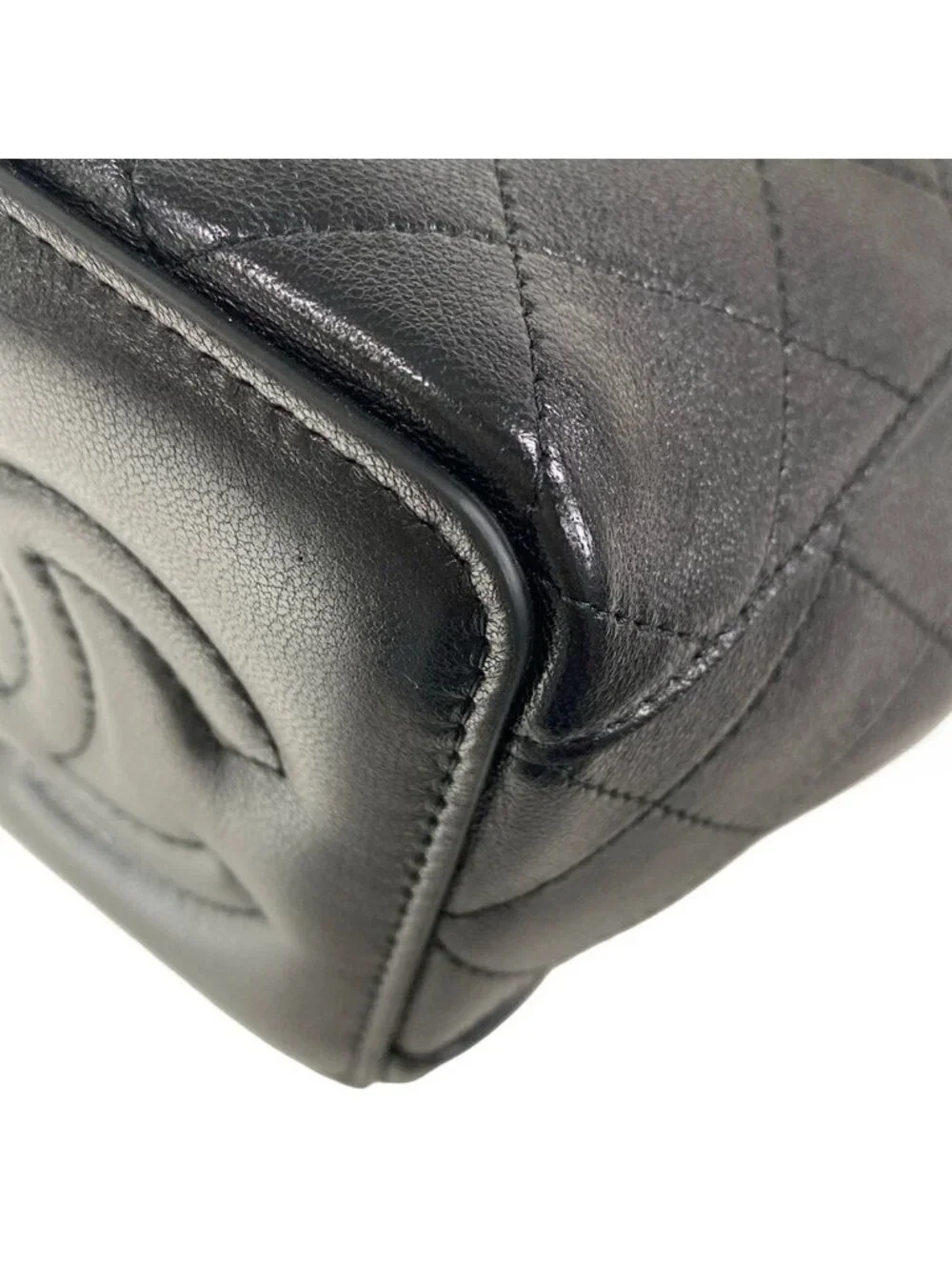 Chanel Shoulder Bag Quilted Black Lambskin